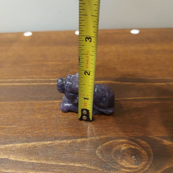 Lepidolite Lion Carving - Picture 5 of 5